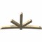 Ekena Millwork Alberta Rough Sawn Timber Gable Bracket, Douglas Fir, 108"W x 54"H x 6"D x 6"F, 12/12 Pitch GBW108X54X0606ALB00RDF - alternate 3